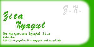 zita nyagul business card